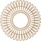 Ekena Millwork Cornelius Wood Fretwork Pierced Ceiling Medallion, Alder, 30"OD x 11 1/8"ID x 3/8"T CMWP30X0375CRAL - alternate 2
